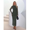 image:imageREORIA Womens Long Sleeve Wedding Guest Maxi DressesThyme