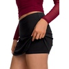 image:imageREORIA Womens Low Rise Micro Mini Skorts with Builtin ShortsBlack