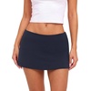 image:imageREORIA Womens Low Rise Micro Mini Skorts with Builtin ShortsNavy