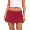 image:imageREORIA Womens Low Rise Micro Mini Skorts with Builtin ShortsRed