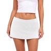 image:imageREORIA Womens Low Rise Micro Mini Skorts with Builtin ShortsWhite
