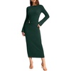 image:imageREORIA Long Sleeve Wedding Guest Maxi Dresses for WomenDark Green