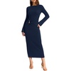 image:imageREORIA Long Sleeve Wedding Guest Maxi Dresses for WomenNavy Blue