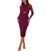 image:imageREORIA Sexy Midi Dresses for WomenCordovan