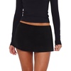 image:imageREORIA Womens Low Rise Micro Mini Skorts with Builtin ShortsBlack