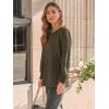 imageAUTOMET Long Sleeve Shirts Womens Pleated Business Casual Blouses with Smocked CuffsArmy Green