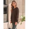 imageAUTOMET Long Sleeve Shirts Womens Pleated Business Casual Blouses with Smocked CuffsBrown