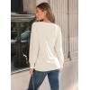 imageAUTOMET Long Sleeve Shirts Womens Pleated Business Casual Blouses with Smocked CuffsCream