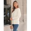 imageAUTOMET Long Sleeve Shirts Womens Pleated Business Casual Blouses with Smocked CuffsCream