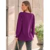 imageAUTOMET Long Sleeve Shirts Womens Pleated Business Casual Blouses with Smocked CuffsFuchsia