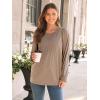 imageAUTOMET Long Sleeve Shirts Womens Pleated Business Casual Blouses with Smocked CuffsKhaki