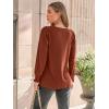imageAUTOMET Long Sleeve Shirts Womens Pleated Business Casual Blouses with Smocked CuffsMaple