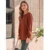 imageAUTOMET Long Sleeve Shirts Womens Pleated Business Casual Blouses with Smocked CuffsMaple