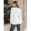 imageAUTOMET Long Sleeve Shirts Womens Pleated Business Casual Blouses with Smocked CuffsWhite