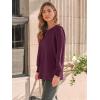 imageAUTOMET Long Sleeve Shirts Womens Pleated Business Casual Blouses with Smocked CuffsWine Red