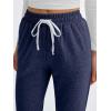 imageAUTOMET Sweatpants Women with Pockets Lounge Casual Pajama Pants Joggers Fall Clothes Spring Outfits Resort Wear 2025Navy Blue