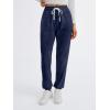 imageAUTOMET Sweatpants Women with Pockets Lounge Casual Pajama Pants Joggers Fall Clothes Spring Outfits Resort Wear 2025Navy Blue