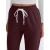 imageAUTOMET Sweatpants Women with Pockets Lounge Casual Pajama Pants Joggers Fall Clothes Spring Outfits Resort Wear 2025Wine Red