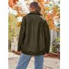 imageAUTOMET Womens Oversized Leather Jackets Faux Suede Fall Fashion Motorcycle Coats Winter Outfits Clothes Y2k TopsArmygreen