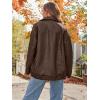 imageAUTOMET Womens Oversized Leather Jackets Faux Suede Fall Fashion Motorcycle Coats Winter Outfits Clothes Y2k TopsBrown