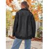 imageAUTOMET Womens Oversized Leather Jackets Faux Suede Fall Fashion Motorcycle Coats Winter Outfits Clothes Y2k TopsDarkgrey