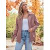 imageAUTOMET Womens Oversized Leather Jackets Faux Suede Fall Fashion Motorcycle Coats Winter Outfits Clothes Y2k TopsDarkpink
