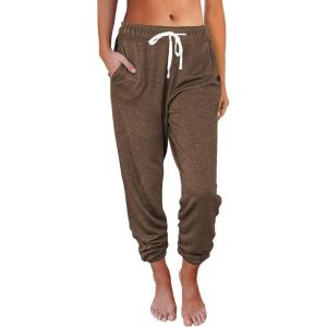 imageAUTOMET Sweatpants Women with Pockets Lounge Casual Pajama Pants Joggers Fall Clothes Spring Outfits Resort Wear 2025Coffee