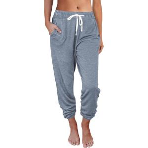 imageAUTOMET Sweatpants Women with Pockets Lounge Casual Pajama Pants Joggers Fall Clothes Spring Outfits Resort Wear 2025Greyblue