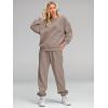 imageAUTOMET Womens 2 Piece Outfits Sweatsuit Oversized Sweatshirt Lounge Sets Baggy Sweatpants Fall Fashion with PocketsCoffeegrey