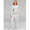 imageAUTOMET Womens 2 Piece Outfits Sweatsuit Oversized Sweatshirt Lounge Sets Baggy Sweatpants Fall Fashion with PocketsGrey