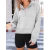 imageAUTOMET Womens Hoodies Fleece Fall Fashion Outfits Workout Sweatshirts Winter Jackets Oversized Pullover Tops Clothes 2025Grey