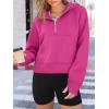 imageAUTOMET Womens Hoodies Fleece Fall Fashion Outfits Workout Sweatshirts Winter Jackets Oversized Pullover Tops Clothes 2025Hotpink