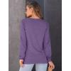 imageAUTOMET Womens Long Sleeve Shirts Casual Loose Fit Tees Solid Color Oversized Basic Tops Business Casual OutfitsLavender