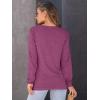 imageAUTOMET Womens Long Sleeve Shirts Casual Loose Fit Tees Solid Color Oversized Basic Tops Business Casual OutfitsPurple