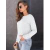 imageAUTOMET Womens Long Sleeve Shirts Casual Loose Fit Tees Solid Color Oversized Basic Tops Business Casual OutfitsWhite