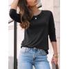 imageAUTOMET Womens Long Sleeve Shirts Casual Loose Fit Tops Fall Fashion Dressy Basic Trendy Outfits Clothes 2024Black