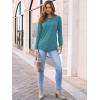 imageAUTOMET Womens Long Sleeve Shirts Casual Loose Fit Tops Fall Fashion Dressy Basic Trendy Outfits Clothes 2024Cyan