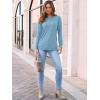 imageAUTOMET Womens Long Sleeve Shirts Casual Loose Fit Tops Fall Fashion Dressy Basic Trendy Outfits Clothes 2024Light Blue