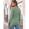 imageAUTOMET Womens Long Sleeve Shirts Casual Loose Fit Tops Fall Fashion Dressy Basic Trendy Outfits Clothes 2024Light Green
