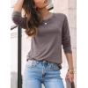 imageAUTOMET Womens Long Sleeve Shirts Casual Loose Fit Tops Fall Fashion Dressy Basic Trendy Outfits Clothes 2024Rose Taupe