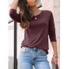 imageAUTOMET Womens Long Sleeve Shirts Casual Loose Fit Tops Fall Fashion Dressy Basic Trendy Outfits Clothes 2024Wine Red