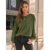 imageAUTOMET Womens Long Sleeve Shirts Lace Tops Business Casual Fall Fashion Outfits Clothes Knitted Y2k BlousesArmygreen
