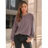 imageAUTOMET Womens Long Sleeve Shirts Lace Tops Business Casual Fall Fashion Outfits Clothes Knitted Y2k BlousesCoffee