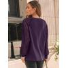 imageAUTOMET Womens Long Sleeve Shirts Lace Tops Business Casual Fall Fashion Outfits Clothes Knitted Y2k BlousesDarkpurple