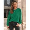imageAUTOMET Womens Long Sleeve Shirts Lace Tops Business Casual Fall Fashion Outfits Clothes Knitted Y2k BlousesGrass