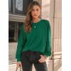 imageAUTOMET Womens Long Sleeve Shirts Lace Tops Business Casual Fall Fashion Outfits Clothes Knitted Y2k BlousesGreen