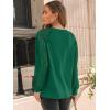 imageAUTOMET Womens Long Sleeve Shirts Lace Tops Business Casual Fall Fashion Outfits Clothes Knitted Y2k BlousesGreen