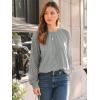 imageAUTOMET Womens Long Sleeve Shirts Lace Tops Business Casual Fall Fashion Outfits Clothes Knitted Y2k BlousesGrey