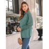 imageAUTOMET Womens Long Sleeve Shirts Lace Tops Business Casual Fall Fashion Outfits Clothes Knitted Y2k BlousesGreygreen