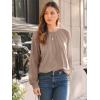imageAUTOMET Womens Long Sleeve Shirts Lace Tops Business Casual Fall Fashion Outfits Clothes Knitted Y2k BlousesKhaki